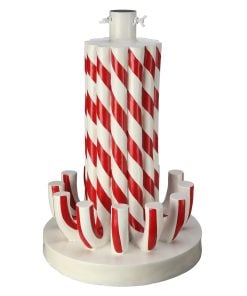 19.5" Resin Outdoor Candy Cane Tree Holder