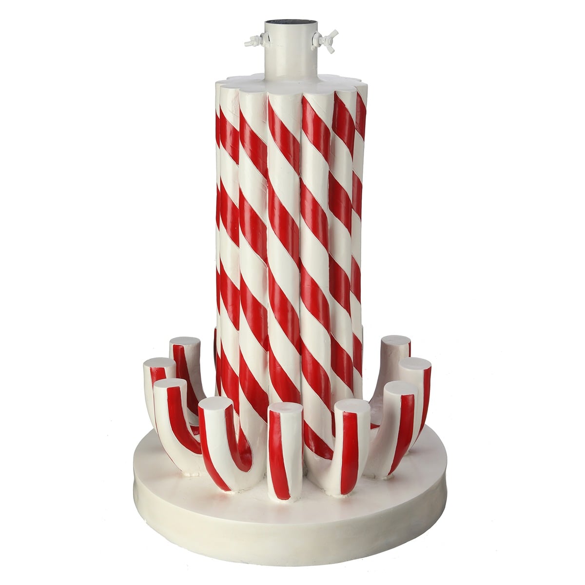 19.5" Resin Outdoor Candy Cane Tree Holder 19.5" Resin Outdoor Candy Cane Tree Holder