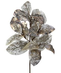 37" Metallic Jeweled Salal Spray