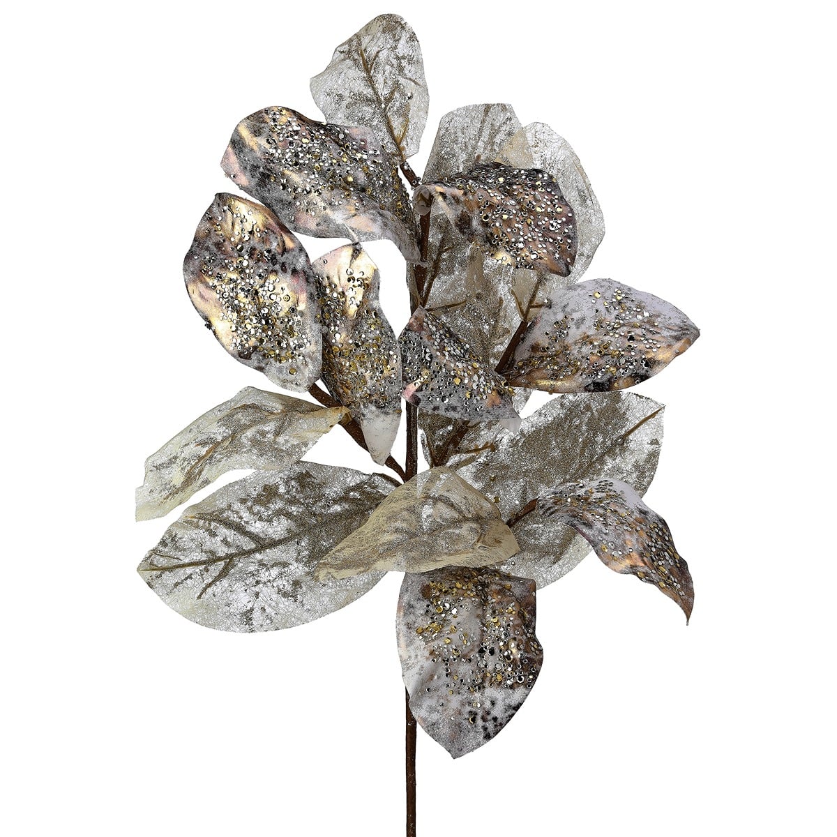 37" Metallic Jeweled Salal Spray 37" Metallic Jeweled Salal Spray