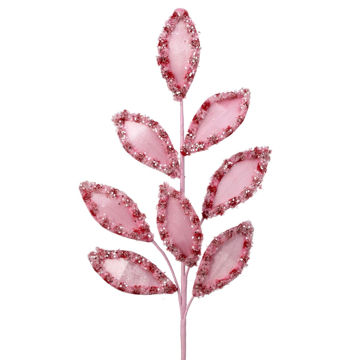 27" Candy W/Snowglitter Spray Stem Pkrd 27" Candy W/Snowglitter Spray Stem Pkrd
