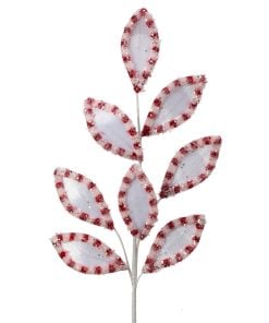 27" Candy W/Snowglitter Spray Stem Whrb