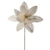 22" Mica Glitter Net Poinsettia