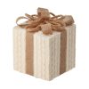 7" Sweater W/Burlap Trim Gift Box Ornament 7" Sweater W/Burlap Trim Gift Box Ornament