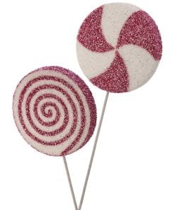 26" Glitter Lollipop On Stick 2/Ast