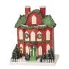 13" Led/Bty/Tmr Cardboard Village Manor