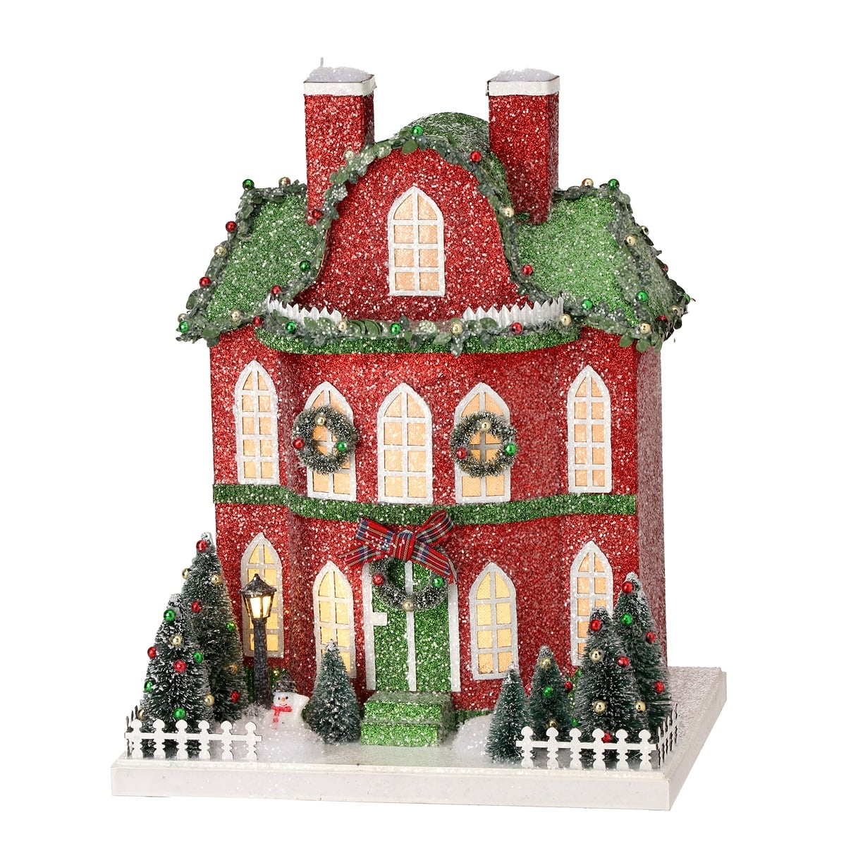 13" Led/Bty/Tmr Cardboard Village Manor 13" Led/Bty/Tmr Cardboard Village Manor