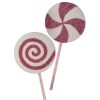 36" Tinsel Glitter Foam Lollipop 2/Ast Pkwh