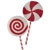 36" Tinsel Glitter Foam Lollipop 2/Ast Rdwh