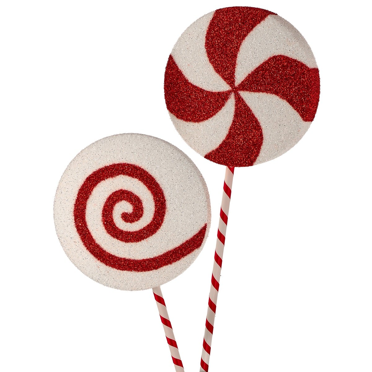 48" Tinsel Glitter Foam Lollipop 2/Ast Rdwh 48" Tinsel Glitter Foam Lollipop 2/Ast Rdwh