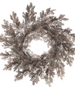 24Inch Lazer Glitter Pine Wreath