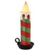 16" Led/Bty/Tmr Usb Vintage Candle W/Base Rdgr