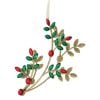 8.5" Gltr Wire Jewel Flower Branch Ornament