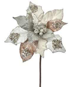 28" Grande Glamour Poinsettia Stem 18D Chpt