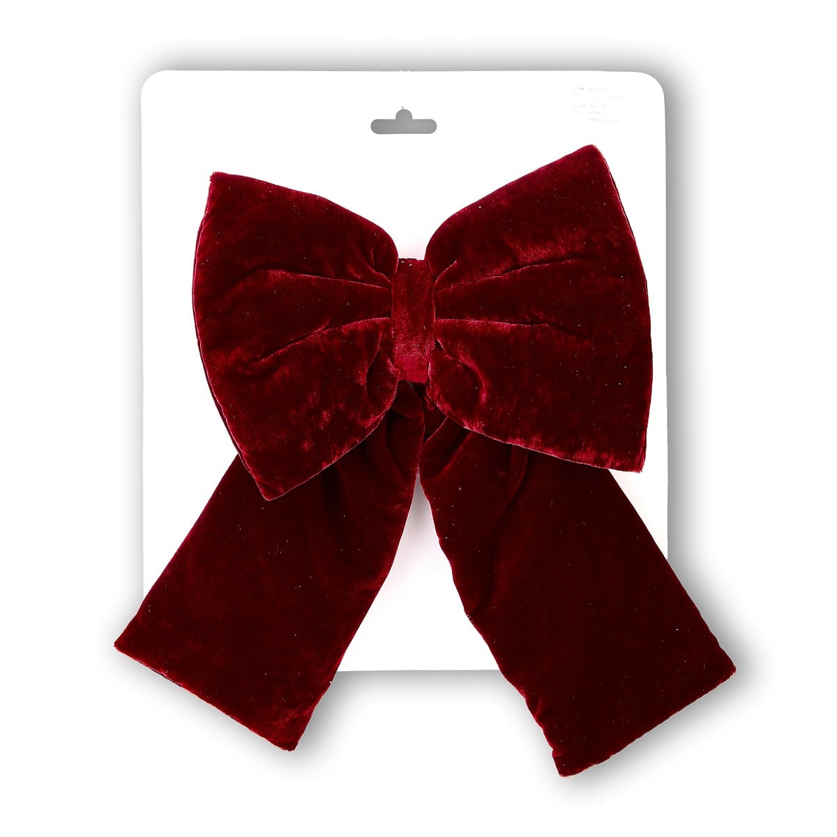 12 X 18" Red Velvet Premade Bow 12 X 18" Red Velvet Premade Bow