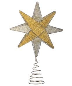 16" Beaded Starburst Tree Topper