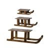 12-23.5Inch Mango Wood Sled Set/3 12-23.5Inch Mango Wood Sled Set/3