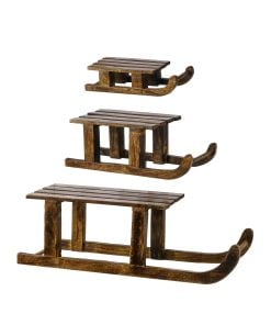 12-23.5Inch Mango Wood Sled Set/3