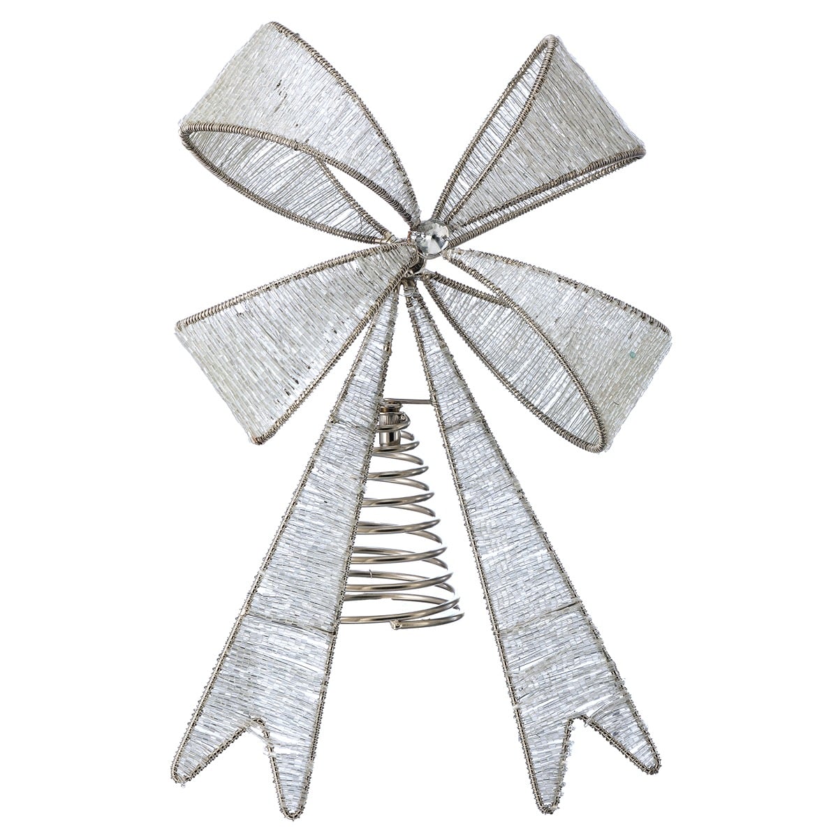 11" Beaded Bow Tree Topper Shsi 11" Beaded Bow Tree Topper Shsi