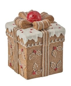 8.5" Rsn Gingerbread Sweets Box