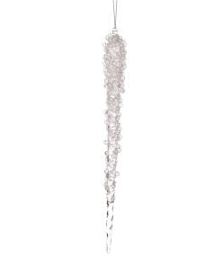 14" Iced Acrylic Icicle Ornament