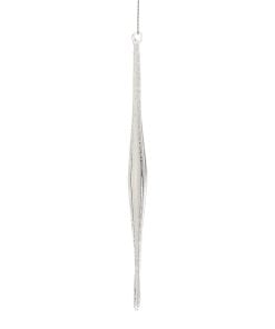 10Inch Gls Iced Icicle Ornament