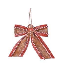 15" Sugar/Spice Gingerbread Bow