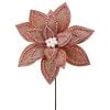 30" Sugar/Spice Poinsettia Stem Brdw