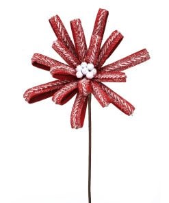 22" Sugar/Spice Gingerbread Loop Stem Rdwh