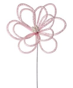 22" Glitter Sugar Petal Loop Flower Blsh