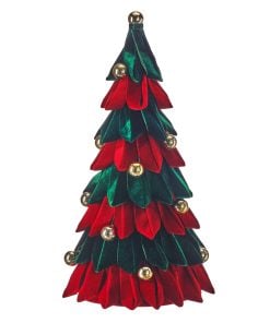 21" Velvet Loop Tree W/Ornaments