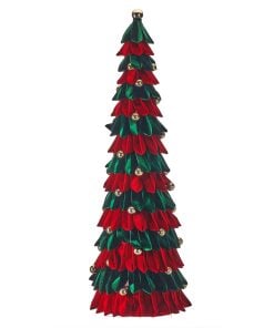 40" Velvet Loop Tree W/Ornaments