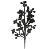 26Inch Tinsel Berry Spray Blk