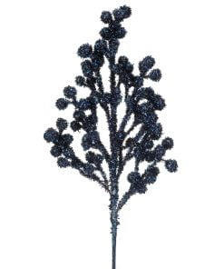 26Inch Tinsel Berry Spray Midb