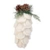 11" Sweater Princess Cone Ornament Crm