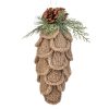 11" Sweater Princess Cone Ornament Tan