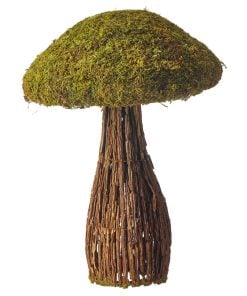 17Inch Moss/Twig Mushroom