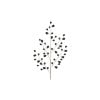 24Inch Metal Jewel Spray Blk