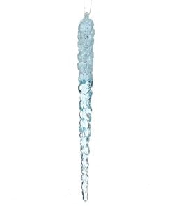 9'' Acrylic W/Ice Icicle Drop Ornament