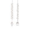 12" Acrylic Crystal Drop Ornament 2/Ast