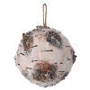 7Inch Foam Birch Ball Ornament