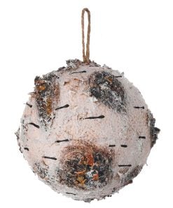 7Inch Foam Birch Ball Ornament