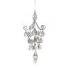 9" Metal/Crystal Chandelier Ornament