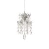7" Mtl/Jewel Crsytal Chandelier Ornament