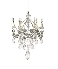 9" Mtl.Crystal Deluxe Chandelier Ornament
