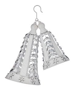 11" Glitter W/Jewel Double Bell