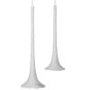 9.5-12" Iced Gls Trumpet Ornament Set/2