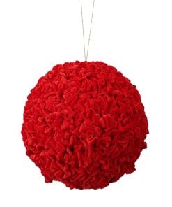 9Inch crushed Velvet Ball Ornament