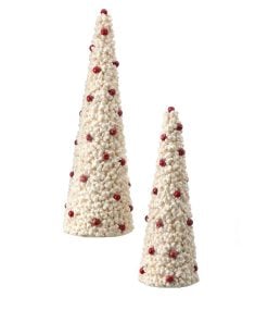 15-18" Sugar Popcorn/Berry Tree Set/2