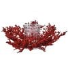 16" Premium Ice Spray W/Hurricane Centerpiece Red 16" Premium Ice Spray W/Hurricane Centerpiece Red